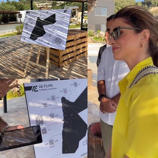 Her majesty Queen Rania was impressed by the idea of AE-Films project (JORISTIC).